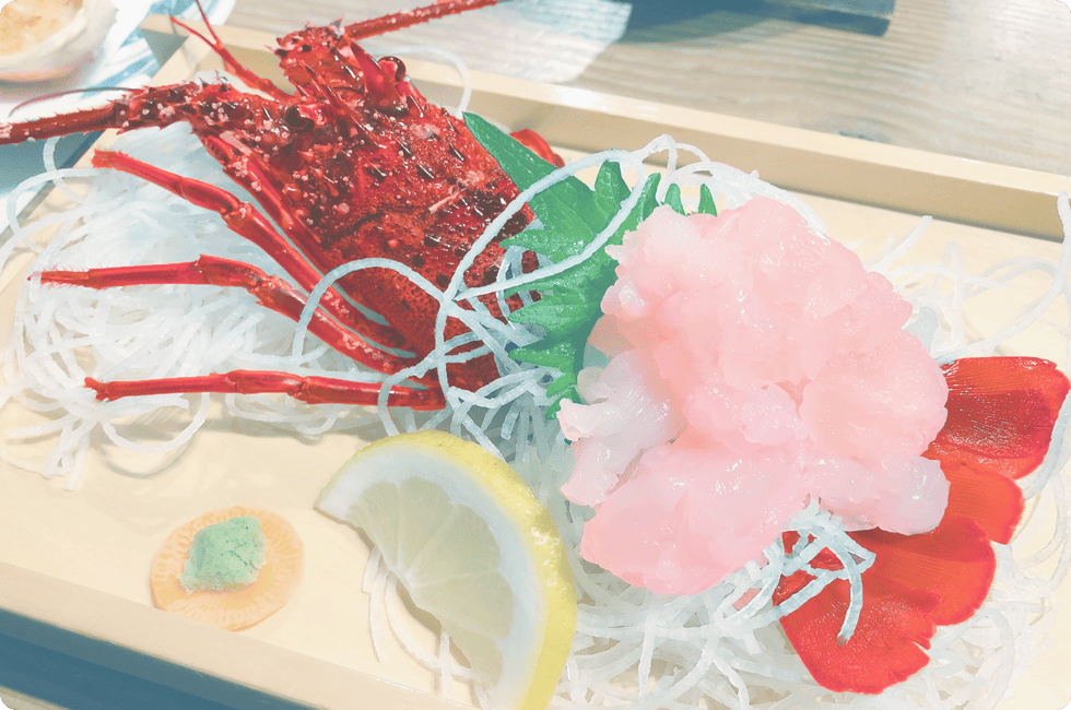 イセエビのお刺身